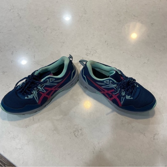 ASICS Womens Gel Venture 8 Mako Blue Pink Glo Trail Running Sneakers Sz 6.5 - Picture 6 of 11